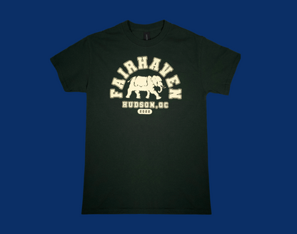 Varsity Tee (Forest Green / Cream)