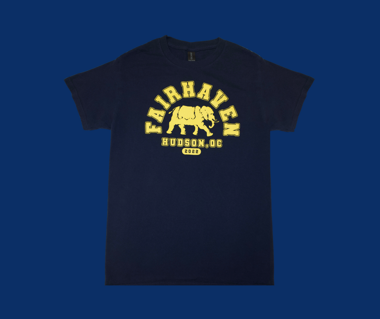 Fairhaven Varsity Tee (Navy/Gold)