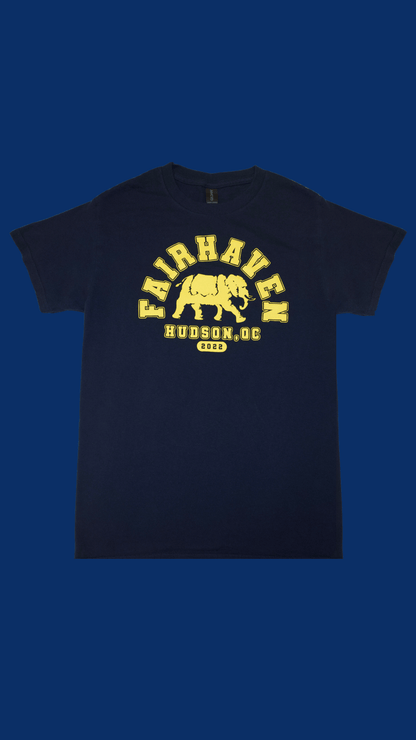 Fairhaven Varsity Tee (Navy/Gold)