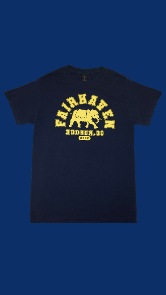 Fairhaven Varsity Tee (Navy/Gold)